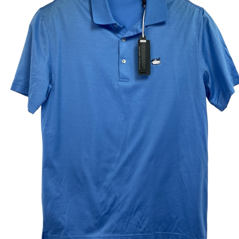 Full Turn/ Swan Lake C. C. Men's Sz Medium Blue Polo Shirt (K1) NWTs